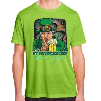 Make St Patricks Day Great Again Funny Trump Adult ChromaSoft Performance T-Shirt