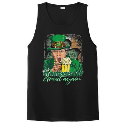 Make St Patricks Day Great Again Funny Trump PosiCharge Competitor Tank