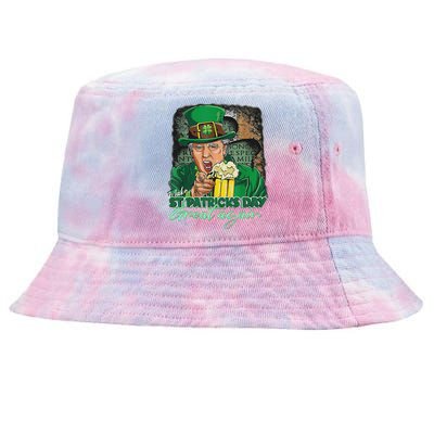 Make St Patricks Day Great Again Funny Trump Tie-Dyed Bucket Hat