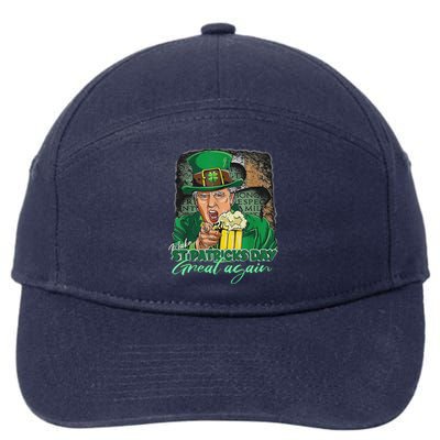 Make St Patricks Day Great Again Funny Trump 7-Panel Snapback Hat