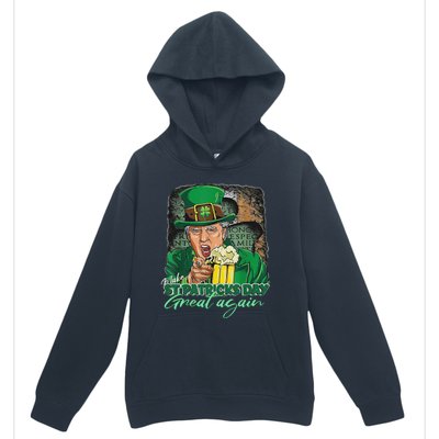 Make St Patricks Day Great Again Funny Trump Urban Pullover Hoodie