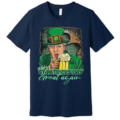 Make St Patricks Day Great Again Funny Trump Premium T-Shirt