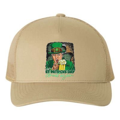 Make St Patricks Day Great Again Funny Trump Yupoong Adult 5-Panel Trucker Hat