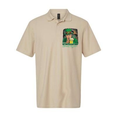 Make St Patricks Day Great Again Funny Trump Softstyle Adult Sport Polo