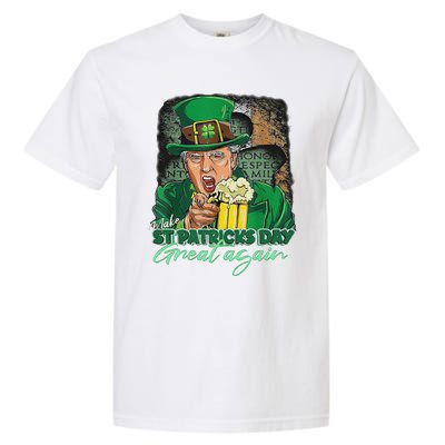 Make St Patricks Day Great Again Funny Trump Garment-Dyed Heavyweight T-Shirt