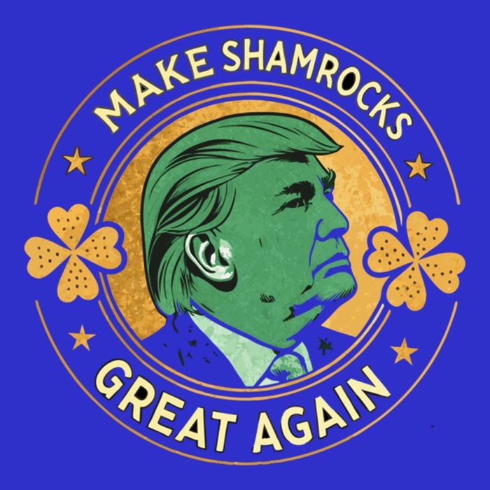 Make St PatrickS Day Great Again Lucky Trump Shamrock Gift Poster