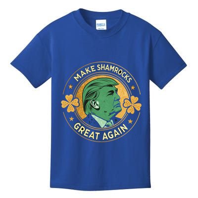 Make St PatrickS Day Great Again Lucky Trump Shamrock Gift Kids T-Shirt
