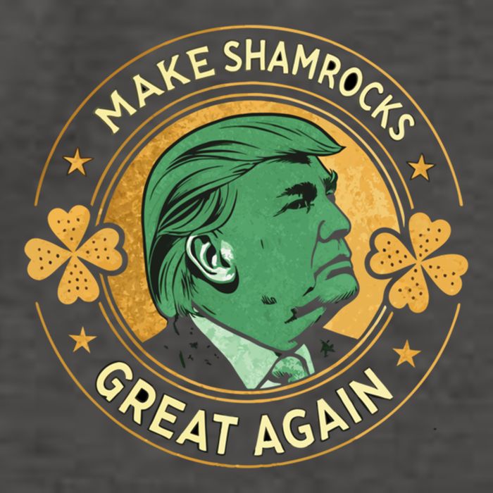 Make St PatrickS Day Great Again Lucky Trump Shamrock Gift Vector Backpack
