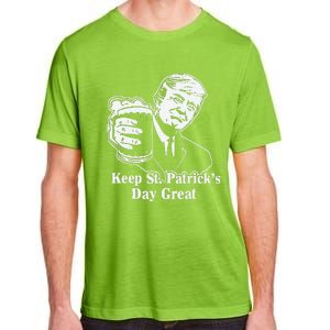 Make St Patricks Day Great Again Funny Trump(1) Adult ChromaSoft Performance T-Shirt