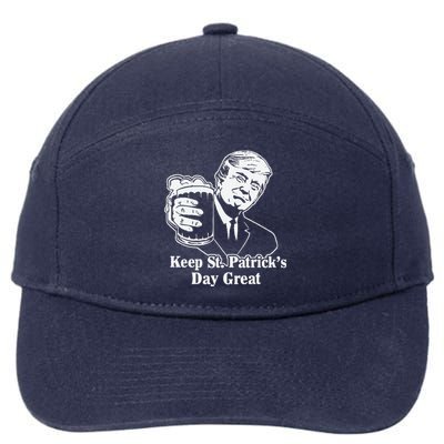 Make St Patricks Day Great Again Funny Trump(1) 7-Panel Snapback Hat