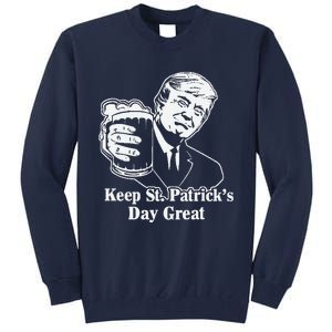 Make St Patricks Day Great Again Funny Trump(1) Tall Sweatshirt