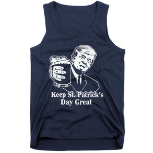 Make St Patricks Day Great Again Funny Trump(1) Tank Top