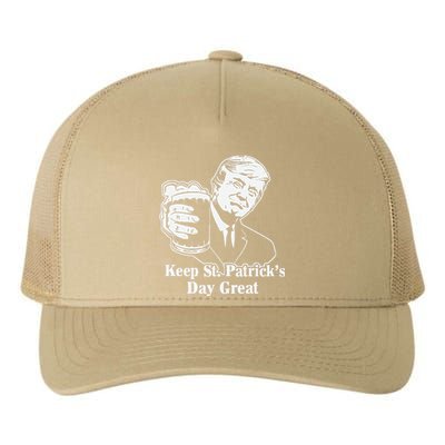 Make St Patricks Day Great Again Funny Trump(1) Yupoong Adult 5-Panel Trucker Hat