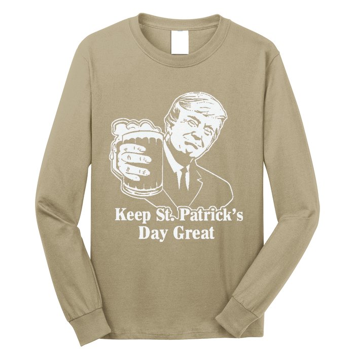 Make St Patricks Day Great Again Funny Trump(1) Long Sleeve Shirt