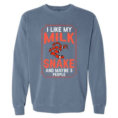 Milk Snake Pet Care Tank Reptile Garment-Dyed Sweatshirt