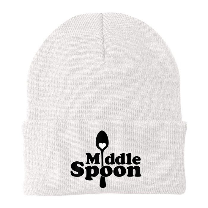 Middle Spoon Polyamory Throuple Relationship Couples Knit Cap Winter Beanie