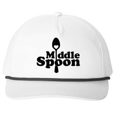 Middle Spoon Polyamory Throuple Relationship Couples Snapback Five-Panel Rope Hat