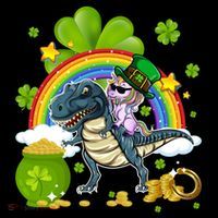Make St Patricks Day Great Again Funny Unicorn Gift Drawstring Bag