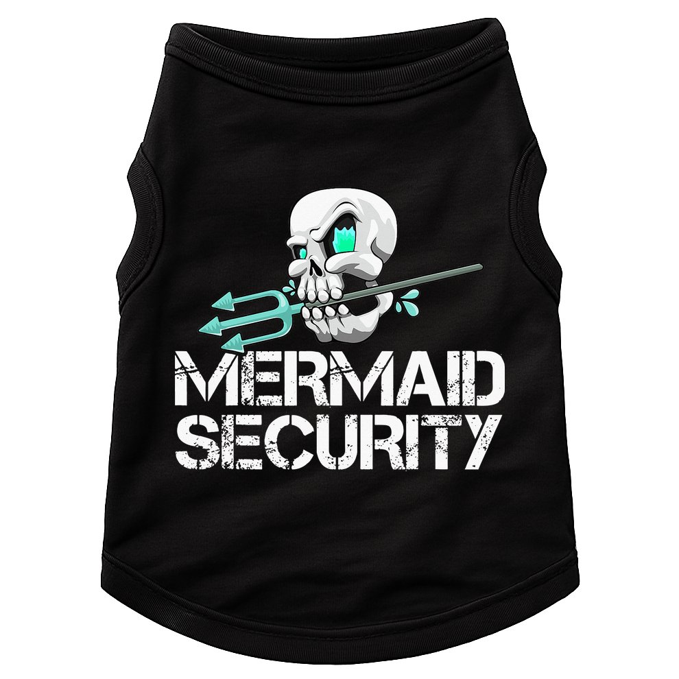 Mermaid Security Pirate Skull Swim Team Swimmer Doggie Tank