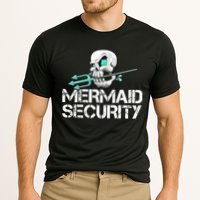 Mermaid Security Pirate Skull Swim Team Swimmer Cooling Performance Crew T-Shirt