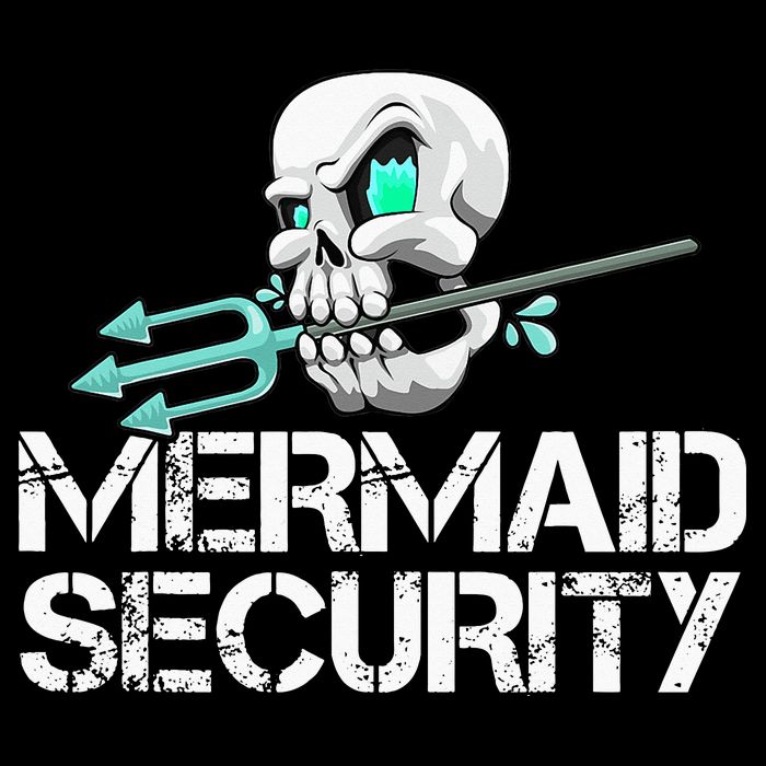 Mermaid Security Pirate Skull Swim Team Swimmer Cooling Performance Crew T-Shirt