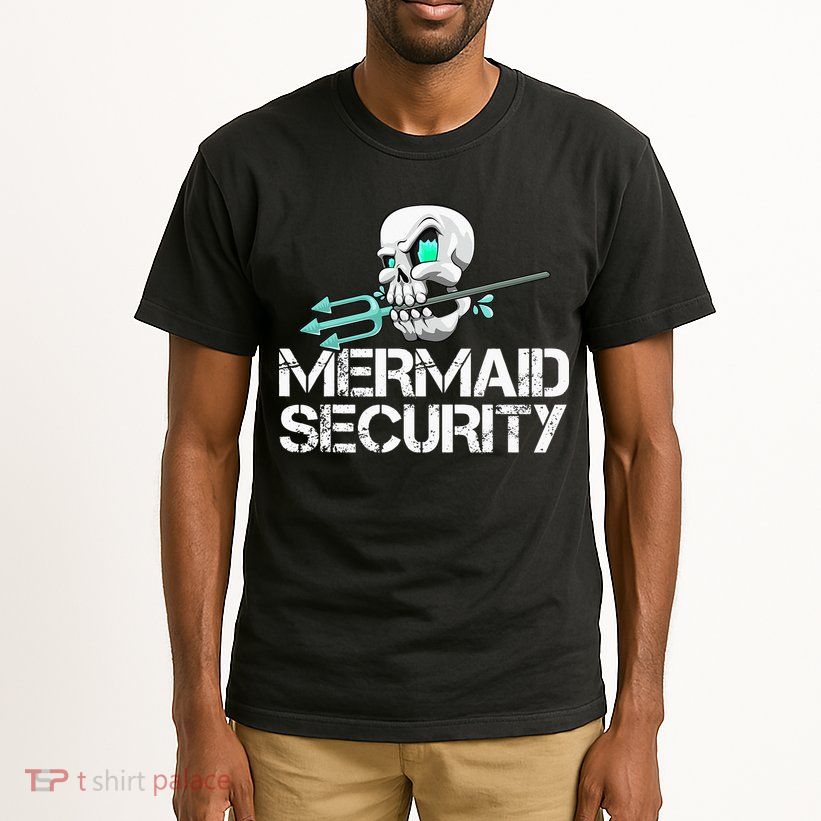 Mermaid Security Pirate Skull Swim Team Swimmer Tall T-Shirt