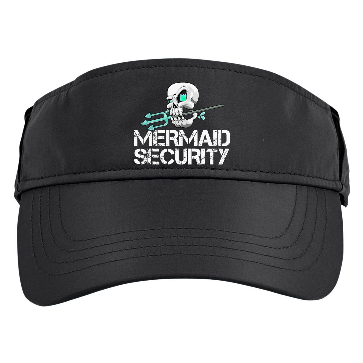 Mermaid Security Pirate Skull Swim Team Swimmer Adult Drive Performance Visor