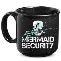 Mermaid Security Pirate Skull Swim Team Swimmer 15oz Campfire Ceramic Mug