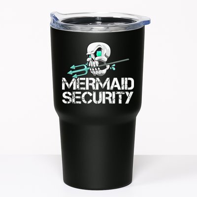 Mermaid Security Pirate Skull Swim Team Swimmer Tumbler