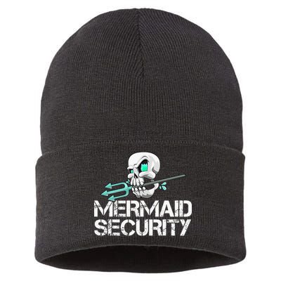 Mermaid Security Pirate Skull Swim Team Swimmer Sustainable Knit Beanie