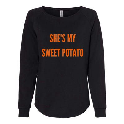 My Sweet Potato I YAM Matching Couple's Womens California Wash Sweatshirt