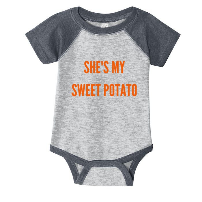 My Sweet Potato I YAM Matching Couple's Infant Baby Jersey Bodysuit