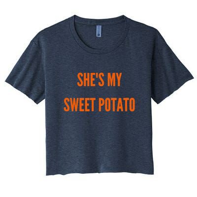 My Sweet Potato I YAM Matching Couple's Women's Crop Top Tee