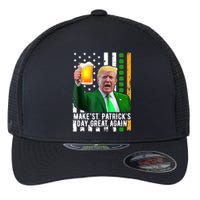 Make St PatrickS Day Great Again Funny Trump Flexfit Unipanel Trucker Cap