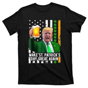 Make St PatrickS Day Great Again Funny Trump T-Shirt