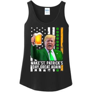 Make St PatrickS Day Great Again Funny Trump Ladies Essential Tank