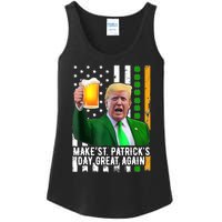 Make St PatrickS Day Great Again Funny Trump Ladies Essential Tank