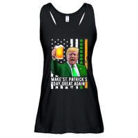 Make St PatrickS Day Great Again Funny Trump Ladies Essential Flowy Tank