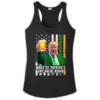 Make St PatrickS Day Great Again Funny Trump Ladies PosiCharge Competitor Racerback Tank