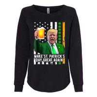 Make St PatrickS Day Great Again Funny Trump Womens California Wash Sweatshirt