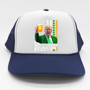 Make St PatrickS Day Great Again Funny Trump Trucker Hat