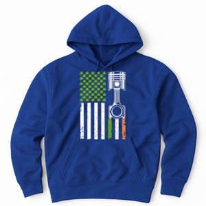 Mechanic St Patricks Day American Flag Green Shamrock Gift Hoodie