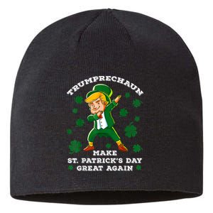 Make St Patricks Day Great Again Trump Leprechaun Sustainable Beanie