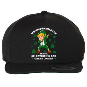 Make St Patricks Day Great Again Trump Leprechaun Wool Snapback Cap