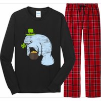 Manatee St. Patricks Day Long Sleeve Pajama Set