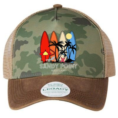 Maryland Sandy Point Retro Surfer Legacy Tie Dye Trucker Hat