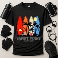 Maryland Sandy Point Retro Surfer Cooling Performance Crew T-Shirt