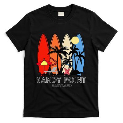 Maryland Sandy Point Retro Surfer T-Shirt