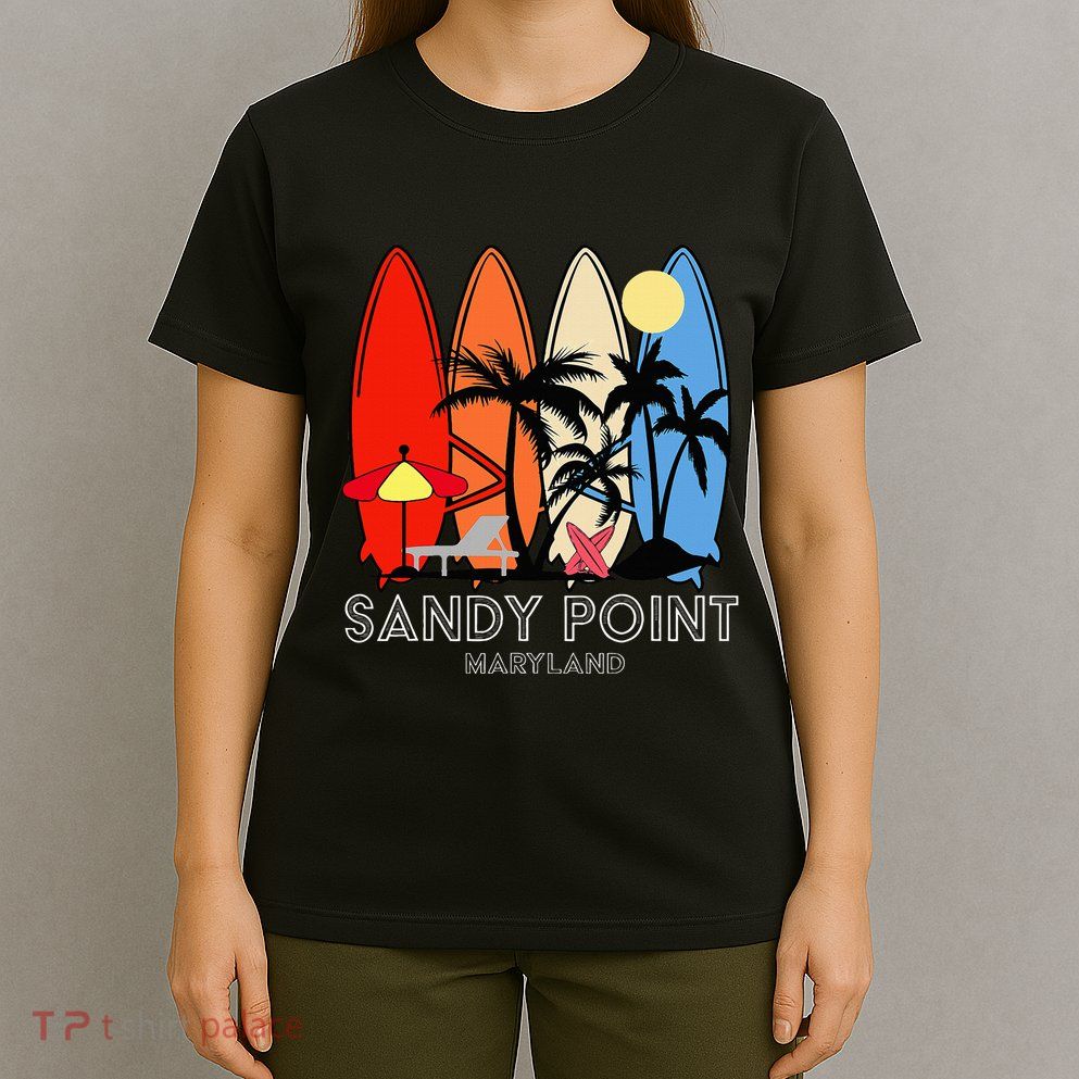 Maryland Sandy Point Retro Surfer T-Shirt