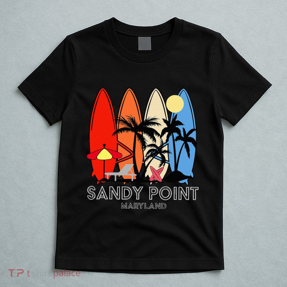 Maryland Sandy Point Retro Surfer T-Shirt